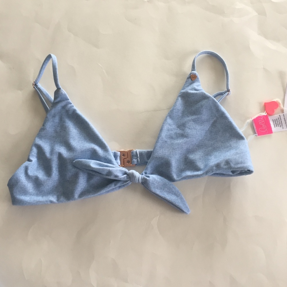 Lolli lane knot front bikini top